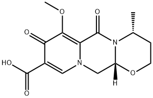 2H-Pyrido[1',2':4,5]pyrazino[2,1-b][1,3]oxazine-9-carboxylic acid, 3,4,6,8,12,12a-hexahydro-7-methoxy-4-methyl-6,8-dioxo-, (4R,12aR)- 구조식 이미지