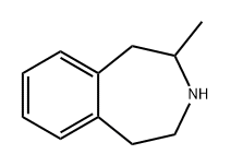 1H-3-Benzazepine, 2,3,4,5-tetrahydro-2-methyl- Structure