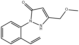 3H-?Pyrazol-?3-?one, 2-?(2-?ethenylphenyl)?-?1,?2-?dihydro-?5-?(methoxymethyl)?- Structure