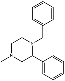 Piperazine, 4-methyl-2-phenyl-1-(phenylmethyl)- 구조식 이미지