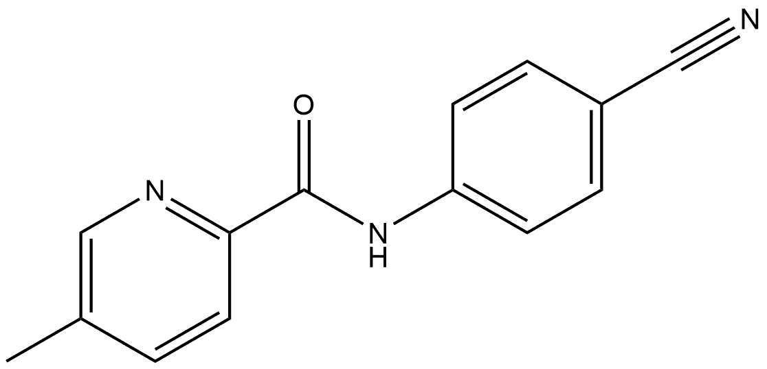 N-(4-Cyanophenyl)-5-methyl-2-pyridinecarboxamide Structure