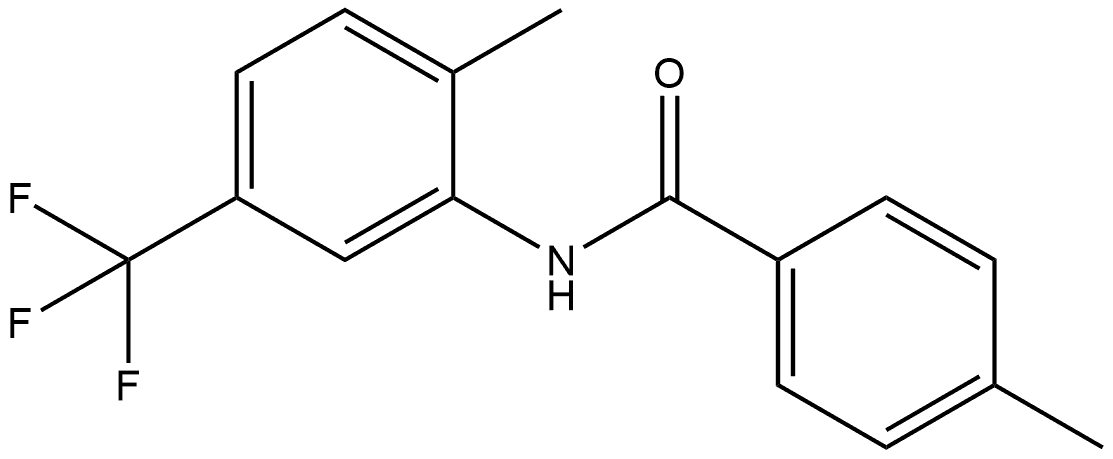 4-Methyl-N-[2-methyl-5-(trifluoromethyl)phenyl]benzamide Structure