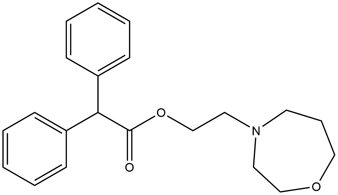 2-(1,4-Oxazepan-4-yl)-1-phenylethyl 2-phenylacetate 구조식 이미지