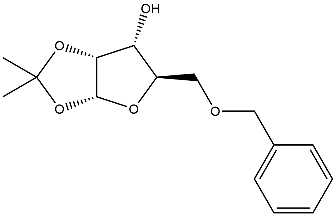 α-D-Ribofuranose, 1,2-O-(1-methylethylidene)-5-O-(phenylmethyl)- Structure