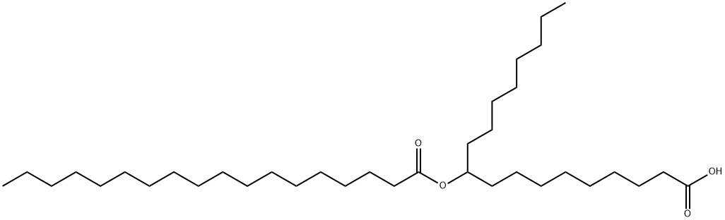 10-[(1-Oxooctadecyl)oxy]octadecanoic acid 구조식 이미지