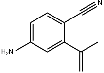 Benzonitrile, 4-amino-2-(1-methylethenyl)- Structure