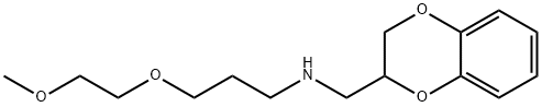 1,4-Benzodioxin-2-methanamine, 2,3-dihydro-N-[3-(2-methoxyethoxy)propyl]- 구조식 이미지