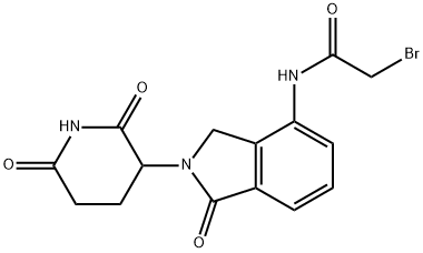 Acetamide, 2-bromo-N-[2-(2,6-dioxo-3-piperidinyl)-2,3-dihydro-1-oxo-1H-isoindol-4-yl]- Structure