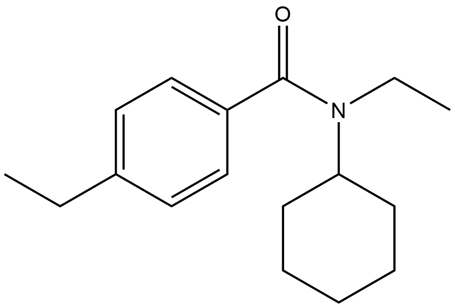 N-Cyclohexyl-N,4-diethylbenzamide 구조식 이미지