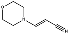 (E)-β-Morpholino acrylonitrile 구조식 이미지