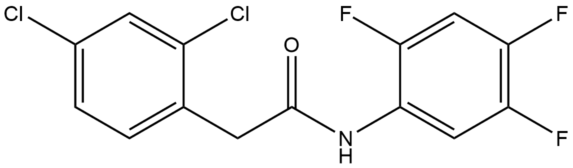 2,4-Dichloro-N-(2,4,5-trifluorophenyl)benzeneacetamide Structure