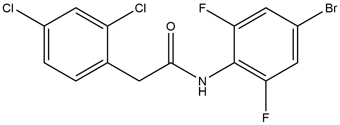 N-(4-Bromo-2,6-difluorophenyl)-2,4-dichlorobenzeneacetamide Structure