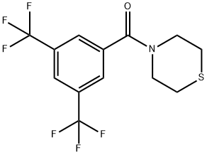 (3,5-bis(trifluoromethyl)phenyl)(thiomorpholino)methanone Structure