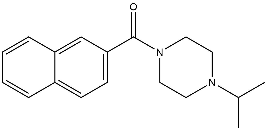 4-(1-Methylethyl)-1-piperazinyl]-2-naphthalenylmethanone Structure