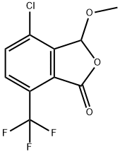 4-chloro-3-methoxy-7-(trifluoromethyl)-1,3-dihydr o-2-benzofuran-1-one Structure