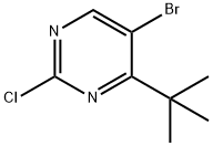 Pyrimidine, 5-bromo-2-chloro-4-(1,1-dimethylethyl)- 구조식 이미지