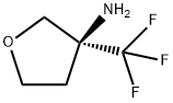 3-Furanamine, tetrahydro-3-(trifluoromethyl)-, (3S)- Structure