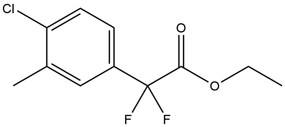 Ethyl 4-chloro-α,α-difluoro-3-methylbenzeneacetate Structure