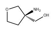 3-Furanmethanol, 3-aminotetrahydro-, (3R)- Structure