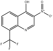 4-Quinolinol, 3-nitro-8-(trifluoromethyl)- Structure