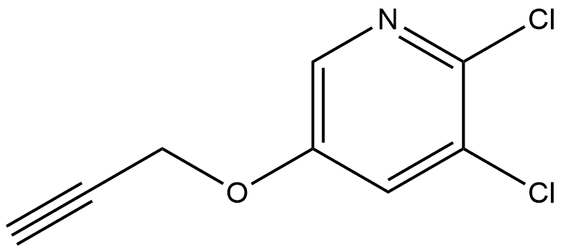 2,3-dichloro-5-(prop-2-yn-1-yloxy)pyridine Structure