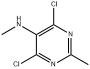 5-Pyrimidinamine, 4,6-dichloro-N,2-dimethyl- Structure
