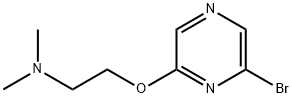 Ethanamine, 2-[(6-bromo-2-pyrazinyl)oxy]-N,N-dimethyl- Structure