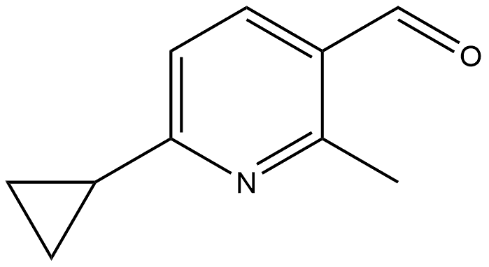 6-Cyclopropyl-2-methyl-3-pyridinecarboxaldehyde Structure