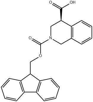 2,4(1H)-Isoquinolinedicarboxylic acid, 3,4-dihydro-, 2-(9H-fluoren-9-ylmethyl) ester, (4S)- 구조식 이미지