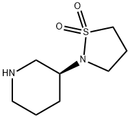 Piperidine, 3-(1,1-dioxido-2-isothiazolidinyl)-, (3S)- Structure