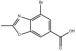 4-bromo-2-methyl-1,3-benzoxazole-6-carboxylic acid 구조식 이미지