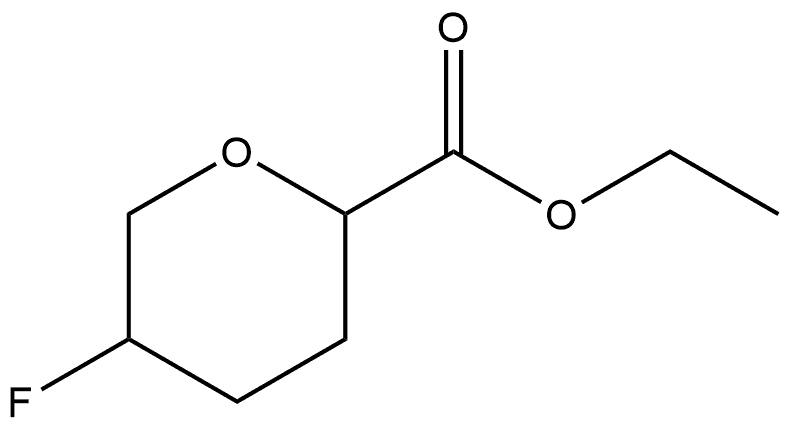 ethyl 5-fluorotetrahydro-2H-pyran-2-carboxylate Structure