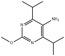 5-Pyrimidinamine, 2-methoxy-4,6-bis(1-methylethyl)- 구조식 이미지