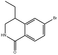 1(2H)-Isoquinolinone, 6-bromo-4-ethyl-3,4-dihydro- Structure