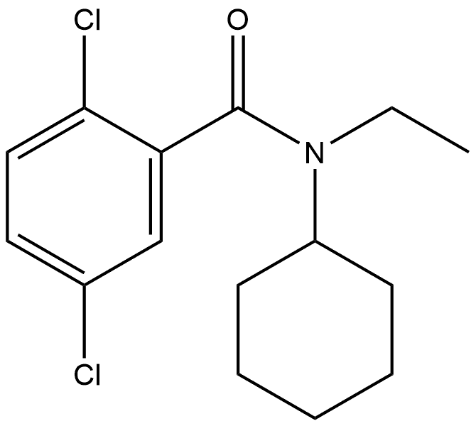 2,5-Dichloro-N-cyclohexyl-N-ethylbenzamide Structure