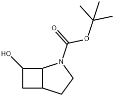 2-Azabicyclo[3.2.0]heptane-2-carboxylic acid, 7-hydroxy-, 1,1-dimethylethyl ester Structure