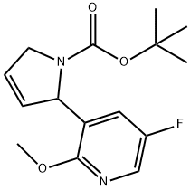 tert-butyl 2-(5-fluoro-2-methoxypyridin-3-yl)-2,5-dihydro-1H-pyrrole-1-carboxylate Structure