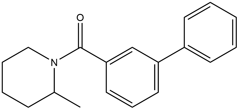 1,1'-Biphenyl]-3-yl(2-methyl-1-piperidinyl)methanone Structure