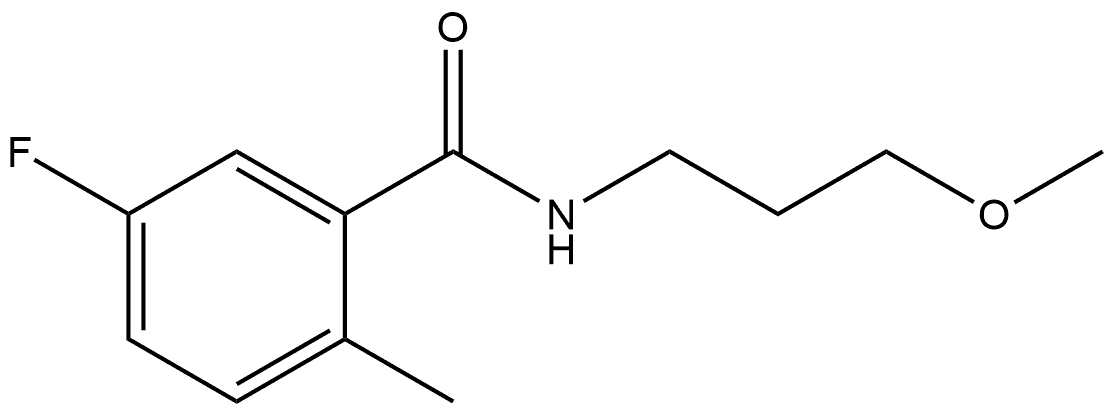 5-Fluoro-N-(3-methoxypropyl)-2-methylbenzamide Structure