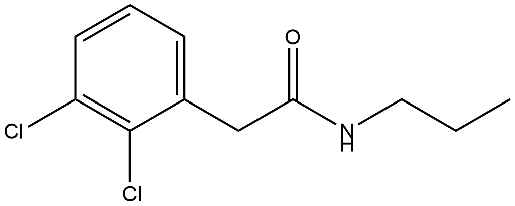 2,3-Dichloro-N-propylbenzeneacetamide Structure