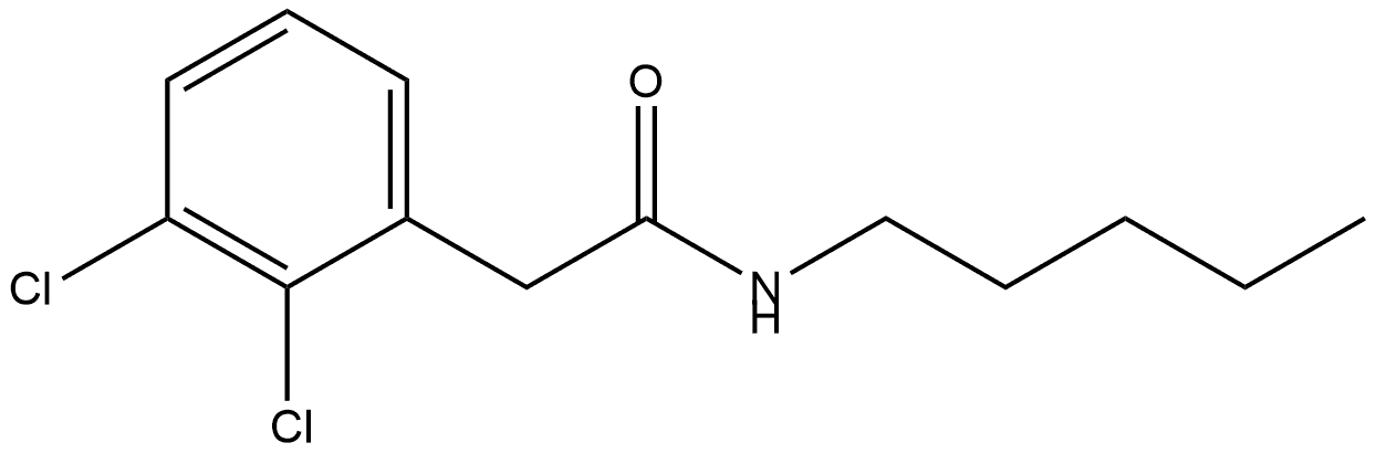 2,3-Dichloro-N-pentylbenzeneacetamide Structure