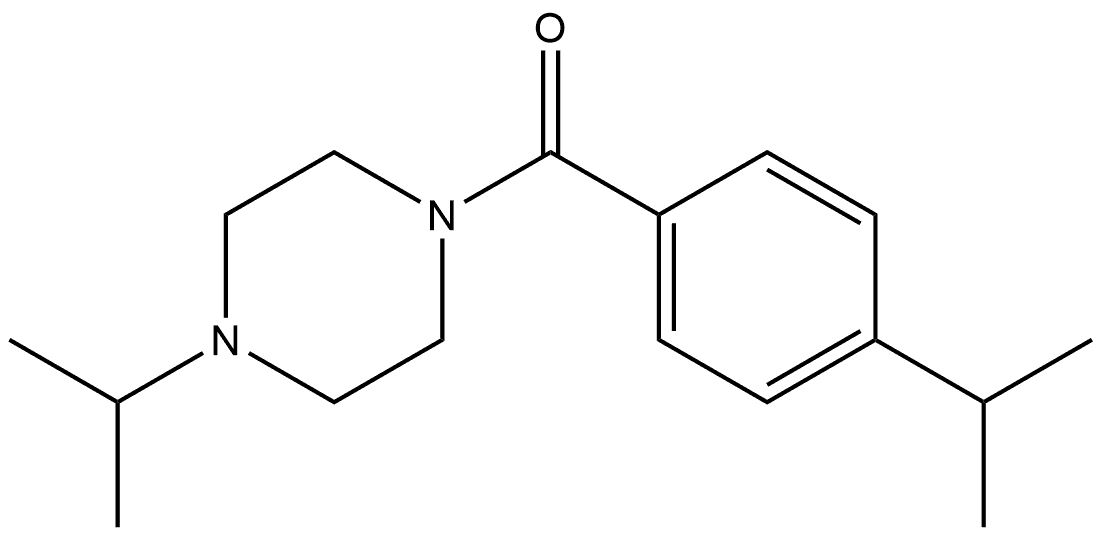 4-(1-Methylethyl)phenyl][4-(1-methylethyl)-1-piperazinyl]methanone Structure