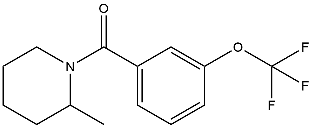 (2-Methyl-1-piperidinyl)[3-(trifluoromethoxy)phenyl]methanone Structure
