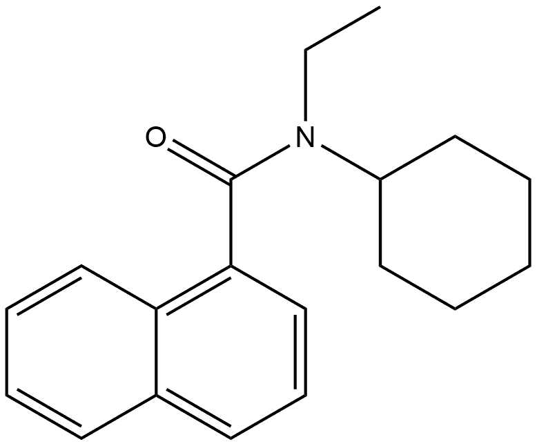 N-Cyclohexyl-N-ethyl-1-naphthalenecarboxamide Structure