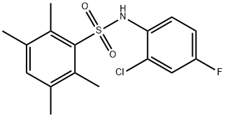 Benzenesulfonamide, N-(2-chloro-4-fluorophenyl)-2,3,5,6-tetramethyl- Structure
