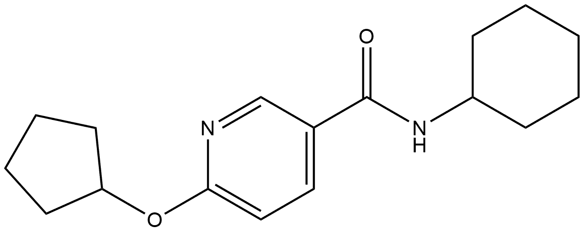 N-Cyclohexyl-6-(cyclopentyloxy)-3-pyridinecarboxamide Structure