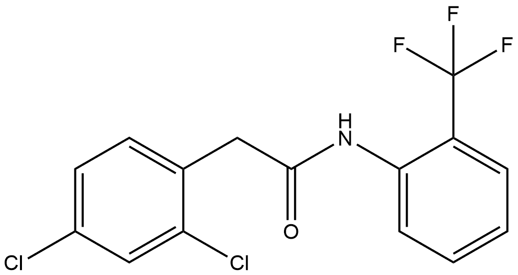 2,4-Dichloro-N-[2-(trifluoromethyl)phenyl]benzeneacetamide Structure