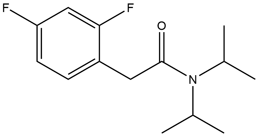 2,4-Difluoro-N,N-bis(1-methylethyl)benzeneacetamide Structure