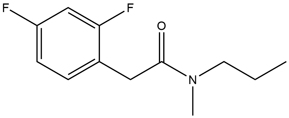 2,4-Difluoro-N-methyl-N-propylbenzeneacetamide Structure