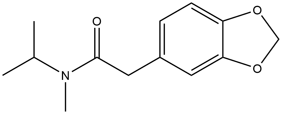 N-Methyl-N-(1-methylethyl)-1,3-benzodioxole-5-acetamide Structure